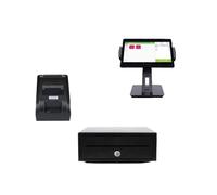 Registratore di cassa POS da 10 pollici con registratore di cassa con stampante e cassa con software Perfetto per le piccole imprese(HS-004)