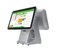Registratore di cassa, Registratore di cassa, registratore del supermercato con touchscreen a doppio schermo da 15,6 pollici