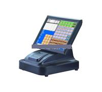 Registratore di cassa, robusto, senza manutenzione, touch screen da 15 pollici incorporato, registratore di cassa inglese for fast food Per la vendita al dettaglio