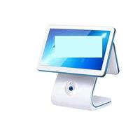 Registratore di Cassa Telematico, 15.6 Schermo LCD doppio Pannello touch POS Macchina, registratore di cassa for ristoranti e supermercati Tutto in un terminale di POS(White i5)