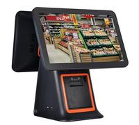 Registratore di cassa telematico con funzione POS integrata, schermo LCD touchscreen da 15,6", 8GB RAM, 128GB SSD, configurabile come registratore di cassa all-in-one per piccoli e medi retailer Black