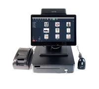Registratore di Cassa Telematico, POS da 14 pollici I3 I5 10 Touch Screen Registratore di cassa con stampante termica Terminale for ristorante POS da tavolo(I3 4G 64G WIFI VFD)