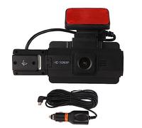 Registratore di Guida Schermo IPS HD da 3 Pollici Rotazione a 360 Gradi Anteriore Posteriore Doppio Obiettivo Sensore G Visione Notturna Dash Cam per Auto Dash Cam