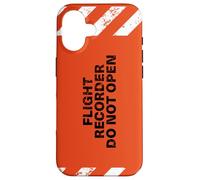 Registratore di volo Do Not Open Airplane Aviation Black Box Custodia per iPhone 16