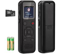 Registratore digitale attivato dalla voce da 72 GB: registratore a nastro portatile con dispositivo di registrazione audio di riproduzione per lezioni e riunioni, registratore audio piccolo dittafono