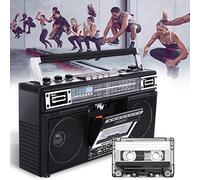 Registratore E Lettore di Cassette Radio Portatili, Conversione Boombox Mp3 da Radio A Cassetta, Con Tre Bande AM/FM/SW1-2, Registrazione/Trascrizione con Un Clic