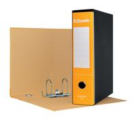 Esselte ESSENTIALS G75 Registratore con Custodia, con Meccanismo a Leva, in Formato Protocollo, 23x33cm, con Dorso da 8 cm, Giallo, 390775090