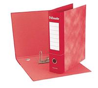 Registratore Essentials G75 - dorso 8 cm - protocollo 23x33 cm - rosso - Esselte
