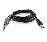 BEHRINGER LINE 2 USB INTERFACCIA AUDIO USB - 2 JACK 6.35MM 2 METRI 44.1/48 KHZ PER CHITARRA LINE2USB PLUG & PLAY PC MAC DAW