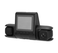 Registratore per Auto, Visione Notturna Grandangolare a 3 Obiettivi da 170 Gradi, Monitor di Parcheggio Anteriore e Posteriore da 5 MP, Scheda di Memoria Incorporata da 64 GB,