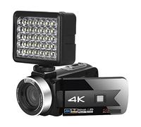 Registratore per videocamera Vlogging con videocam Videocamera for streaming live Videocamere digitali 4K for la fotografia Videoregistratore Full Ultra HD Vlog Visione notturna Webcam(16G SD Card,NA-