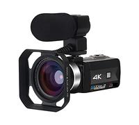 Registratore per videocamera Vlogging con videocam Videocamera for streaming live Videocamere digitali 4K for la fotografia Videoregistratore Full Ultra HD Vlog Visione notturna Webcam(16G SD Card,6)