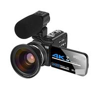 Registratore per videocamera Vlogging con videocamera 4K Streaming Videocamera Digitale Webcam Videocamera for La Fotografia Visione Notturna A Raggi Infrarossi Outdoor 56MP Vlog Recorder(128G SD Card