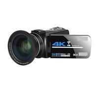 Registratore per videocamera Vlogging con videocamera 4K Streaming Videocamera Digitale Webcam Videocamera for La Fotografia Visione Notturna A Raggi Infrarossi Outdoor 56MP Vlog Recorder(128G SD Card