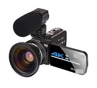 Registratore per videocamera Vlogging con videocamera Videocamera 4K Videocamera Videocamera digitale Vlog Zoom Videocamera touch screen da 3,0 pollici Visione notturna Fotocamera Fotocamere digitali(