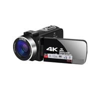Registratore per videocamera Vlogging con videocamera Videocamera digitale Videocamera 4K Videocamera Fill Light Vlog Kit for lo streaming con Zoom 16X Fotocamere fotografiche(16G SD Card,Standard)