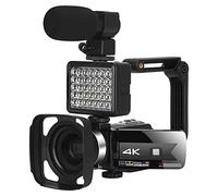 Registratore per videocamera Vlogging con videocamera Videocamera for streaming live Videocamere digitali 4K for la fotografia Videoregistratore Full Ultra HD Vlog Visione notturna Webcam(32G SD Card,