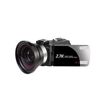 Registratore per videocamera Vlogging con videocamera Videocamera Vlog da esterno 2.7K for fotografia Zoom 16X Videoregistratore Ruota Touch Screen Selfie Fotocamera digitale Uso domestico(64G SD Card