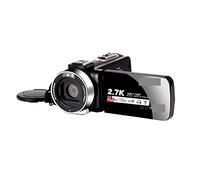 Registratore per videocamera Vlogging con videocamera Videocamere digitali 2.7K Videocamera Videocamera digitale portatile Zoom 16X Videocamera con schermo LCD touch con(With 32GB SD Card,Standard)