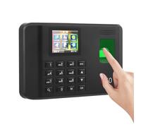 Registratore Tempo per Impronte Digitali per Piccole Imprese, Fino a 1000 Utenti e 60.000 Record, Schermo LCD a Colori da 2,7 Pollice Esportazione Dati tramite USB