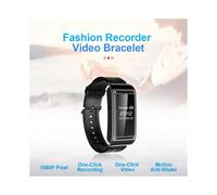Registratore Video Vocale con Telecamera, Orologio 1080P DV DVR Professionale Digitale Braccialetto Dittafono Audio Piccolo Micro-Tipo 32G