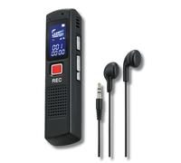 Registratore Vocale 16Gb Portatile Mp3 con Cuffie - Mini Audio Recorder LCD