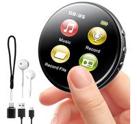 Registratore Vocale 64GB con Display - Mini Registratore con MP3, Sveglia, Registrazione Vocale Attivata & Riduzione del Rumore - Registratore Magnetico per Riunioni, Lezioni, Interviste