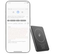 Registratore vocale AI Chat gratuita GPT-4o Ore AI, dispositivo di trascrizione wireless, Speech to Text, Assistente intelligente per prendere appunti. Traduttore di 59 lingue, trascrivere e