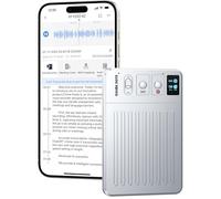 Registratore vocale AI, Chatgpt, registratore vocale digitale supporta trascrizione audio gratuita e riepilogo del testo, controllo app, 107 lingue, registrazione 60 ore, applicabile a lezioni,