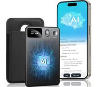 Registratore vocale AI con schermo LED HD, dispositivo di registrazione di trascrizione e traduzione alimentato GPT-4.0, registratore audio con editing e gestione dei file alimentati da app, 400