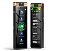 Registratore vocale AI da 136 GB, registratore vocale digitale TIMMKOO con riproduzione, trascrizione offline e riepilogo online/mappa mentale/base di traduzione sulla tecnologia AI, registratore