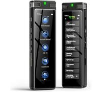 Registratore vocale AI da 136 GB, registratore vocale digitale TIMMKOO con riproduzione, trascrizione offline e riepilogo online/mappa mentale/base di traduzione su tecnologia AI, registratore audio