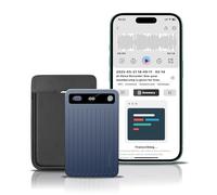 Registratore vocale AI, registratore vocale Parkuetechno con custodia, controllo app, trascrizione e riepilogo con tecnologia AI, 64 GB di memoria, supporta 140 lingue, registratore audio per chiamate