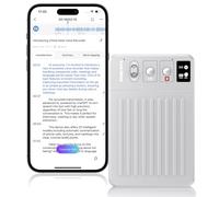 Registratore vocale AI, registratore vocale senza costi per trascrivere e riassumere potenziato da ChatGPT, APP e sincronizzazione Web, traduzione in tempo reale, 107 lingue, ricarica wireless, per