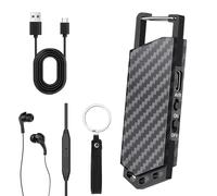 Registratore vocale da 64 GB, portatile, registratore digitale con DSP, cancellazione intelligente del rumore, registrazione One Touch, registratore sospeso per lezioni interviste, riunioni