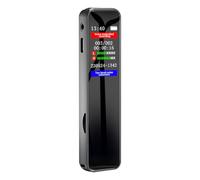 Registratore vocale digitale da 64 GB, 1536 Kbps HD Sound Voice Activated Recorder con doppio microfono e riduzione del rumore, dispositivo di registrazione audio portatile con riproduzione, ideale
