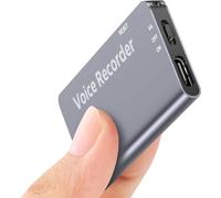 Registratore vocale digitale magnetico da 64 GB, 768 ore, registratore vocale attivato vocale, registratore audio con riproduzione per lezioni e riunioni, riduzione del rumore ricaricabile