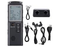 Registratore Vocale Digitale MP3 8GB Microfono USB LCD per Lezioni Riunioni