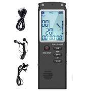 REGISTRATORE VOCALE DIGITALE PORTATILE LETTORE MP3 WAV USB AUDIO 8GB Q-LC503