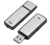 Registratore vocale digitale USB, mini registratore vocale spia da 8 GB, registratore vocale piccola spia USB per riunioni, interviste, conferenze, lezioni, con memoria per più ore di registrazione N3
