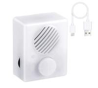 registratore vocale - Giocattolo di peluche bianco con pulsante registrabile, modulo cassa sonora a batteria, archiviazione multi-messaggio 360 secondi | Dispositivo di memoria audio per