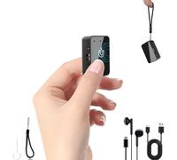 Registratore vocale, mini registratore vocale magnetico da 64 GB, con riduzione del rumore, portatile, dispositivo di registrazione di tipo C, piccolo registratore audio, con auricolari, per riunioni