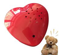 Registratore Vocale Per Animali Di - Modulo Sonoro Per Peluche, Inserto Registrabile | Dispositivo Con Pulsante A Forma Di Cuore Rosso Da 60 Secondi, Attivazione Facile Da Premere Con Scenario D