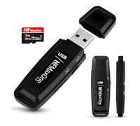 Registratore vocale spia digitale con microSD da 32 GB incluso | Mini registratore audio ideale per riunioni, interviste, lezioni | registratore USB spia portatile con fino a 500 ore di registrazione