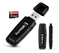 Registratore vocale spia digitale con microSD da 32 GB incluso | Mini registratore audio ideale per riunioni, interviste, lezioni | registratore USB spia portatile con fino a 500 ore registrazione ST
