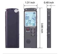 Registratore vocale USB professionale lettore MP3 dimensioni compatte da 8 GB a