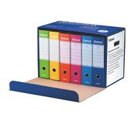 Registratori con custodia Esselte Oxford 8 cm assortiti conf. da 6 - 390785112