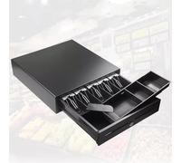 Registratori di cassa. Cassetto for registratore di cassa con slot for supporti multimediali, cassetto for denaro for aziende con cassetto for contanti rimovibile(Noir)