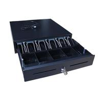 Registratori di cassa. Robusto cassetto for registratore di cassa con apertura a pressione manuale, che conserva in modo sicuro il tuo denaro.