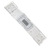 Registrazione del monitoraggio delle crepe - Calibro per fessure angolari in acrilico | Strumento di misurazione analogico preciso | Calibro portatile trasparente ad alta visibilità per muratura di pa